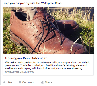 FB Ads - Norwegian Rain